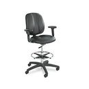 SAFCO PRODUCTS 6689BL ADJUSTABLE T-PAD ARM SET APPRENTICE II HEIGHT CHAIR BLACK - Like New