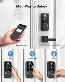 Zowill Smart Lock - Keyless Entry Door Lock with APP Control DK06 - Matte Black Like New