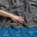 Nestl Fleece Blanket King Size, Grey (108” x 90”) - Brand New