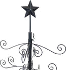 Sunnydaze Noelle 60-Inch H Christmas Black Metal Ornament Tree HMI-665 - BLACK Like New