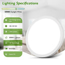BRIGHTEVER LED FLUSH MOUNT CEILING LIGHT FIXTURE 100W EQUIVALENT 15W 1200LM 7"" - Brand New