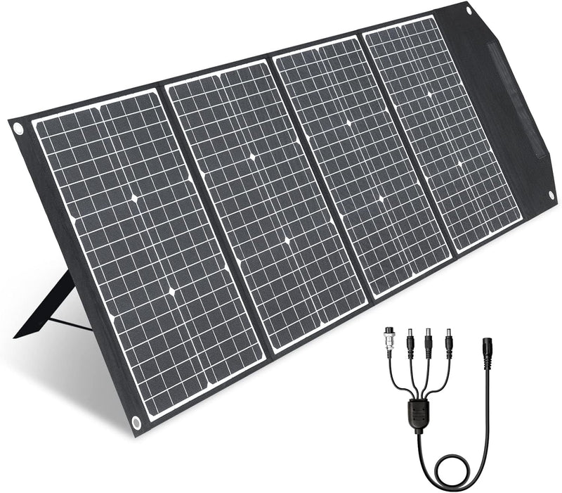 PAXCESS RM120 120 Watt 18 Volt Portable Outdoor Folding Solar Panel - BLACK Like New