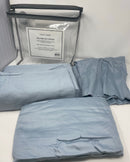 MILANO COLLECTION TWIN SHEET 1000 THREAD COUNT 100% COTTON 3 PIECE - LIGHT BLUE - Like New