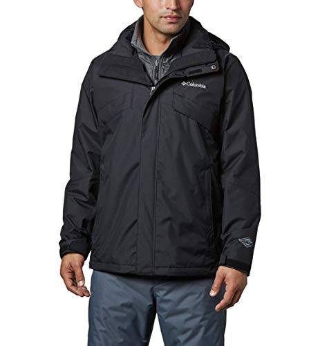 COLUMBIA MEN'S BUGABOO II FLEECE INTERCHANGE JACKET - BLACK - X-LARGE - Brand New