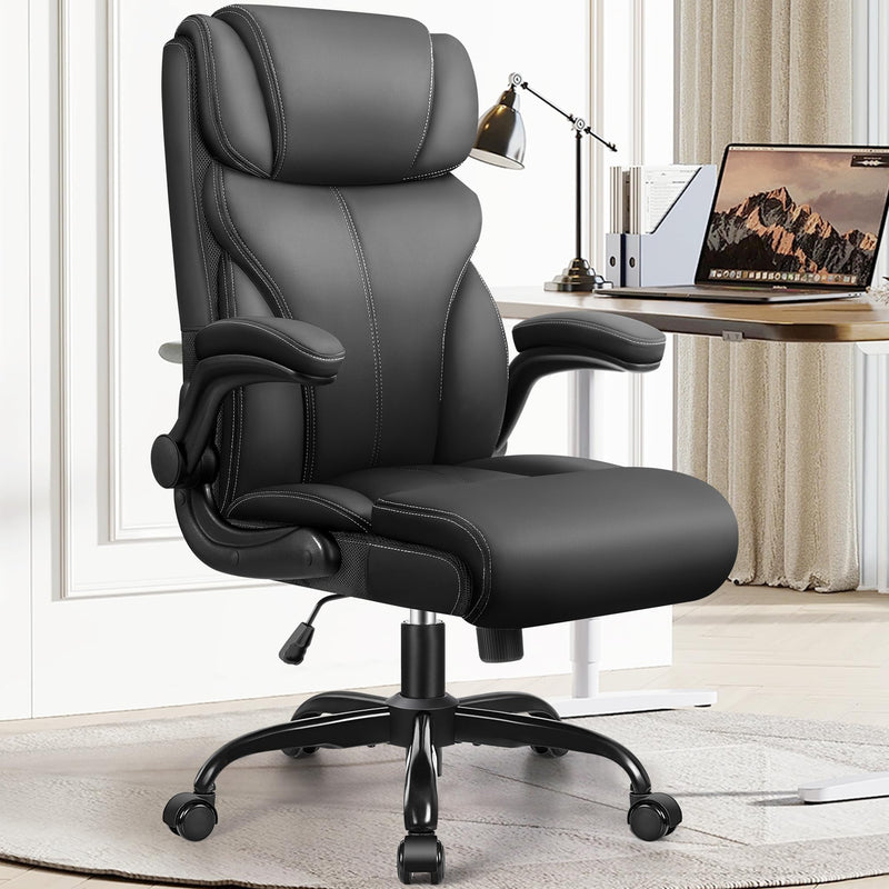 HEROSET OFFICE CHAIR DESK CHAIRS EXECUTIVE BREATHABLE LEATHER - Scratch & Dent