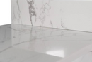 NTQ ETYI 21 IN. ENGINEERED STONE VANITY SIDESPLASH - CARRARA WHITE - Like New