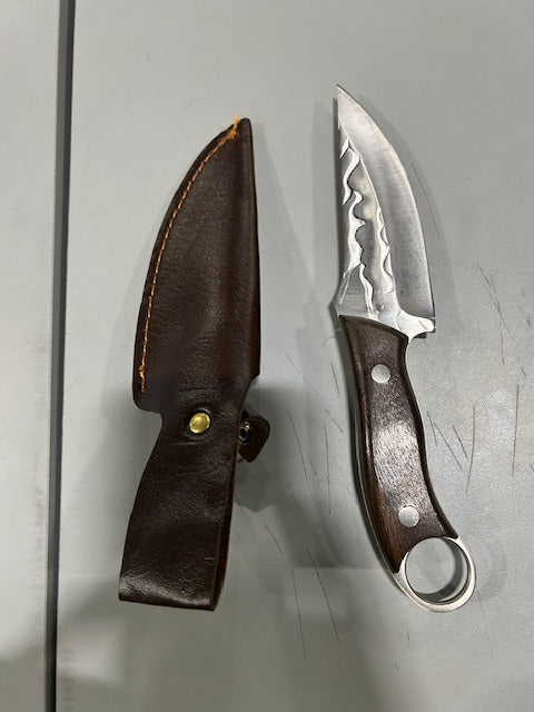 GENERIC STAINLESS STEEL BROWN VIKING KNIFE - BROWN - Like New