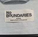 NO BOUNDARIES WOMEN OVERSIZED COTTON DENIM JACKET, SIZE M8-10 - DENIM - Brand New