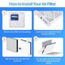 Filter King 14x24x1 Air Filter | 6-Pack | MERV 8 HVAC HVAC Pleated A/C Furnace - Brand New