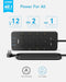 ANKER SURGE PROTECTOR POWER STRIP 2100J 12 OUTLETS USB INDOOR A9192 - BLACK - Like New