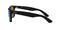 RAY-BAN FRAME-MATTE RUBBER BLACK BLUE MIRROR LENSES 622/55 RUBBER MATTE BLACK - Like New