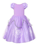 JERRIS APPAREL GIRLS PRINCESS COSTUME PARTY DRESS UP 4T - LILAC - Like New