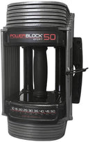 POWERBLOCK SPORT 50 ADJUSTABLE DUMBBELL, 50 LBS (SINGLE) - BLACK/GRAY - Like New