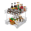 Fulgente Chrome Finish Pull Out Drawer Cabinet Organizer B09LTVDPRP - Silver - Brand New