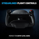 HONEYCOMB AERONAUTICAL ALPHA LITE COMPACT YOKE FOR FLIGHT SIMULATION - BLACK - Like New