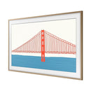 SAMSUNG 55" The Frame modern bezel VG-SCFA55TKBRU - Teak - Like New