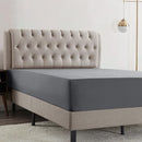 EMPIRE BEDDING QUEEN FITTED SHEET DEEP POCKET 14-16" ULTRA SOFT - CHARCOAL GRAY - Like New