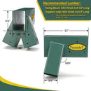 EASTERN JUNGLE GYM EASY 1-2-3 A-FRAME SWING SET BRACKET HEAVY DUTY EZ - Green - Like New