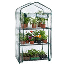 50-176 PURE GARDEN 3 TIER MINI GREENHOUSE 27.5X19X50-INCH BLACK - Like New
