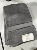 KATHY IRELAND BATH TOWEL 34IN X 65IN - PEBBLE GRAY - Like New