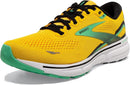 BROOKS MEN'S GHOST 15 NEUTRAL RUNNING SHOE 10.5 - Lemon Chrome/Black/Sedona Sage - Like New
