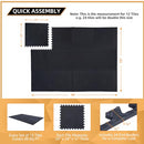 24 Pack, 96 SQFT 24" x 24" 1/2" Extra Thick Floor Exercise Mat Home Gym - Brand New