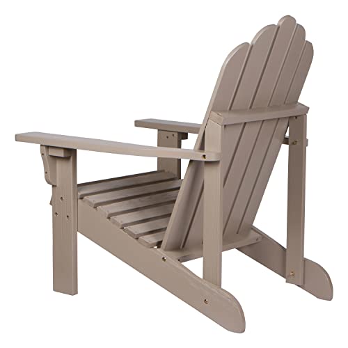 SHINE COMPANY MARINA ADIRONDACK CHAIR, BACK & SEAT PRE-ASSEMBLED - GRAYSTONE - Like New
