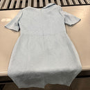 OSCAR DE LA RENTA SILK DRESS - SIZE: WOMEN SIZE 12 - LIGHT BLUE - Brand New