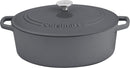 CUISINART 7 Qt. Oval Casserole, CI770-33DGW - Dark Gray Like New