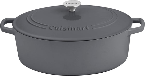 CUISINART 7 Qt. Oval Casserole, CI770-33DGW - Dark Gray Like New