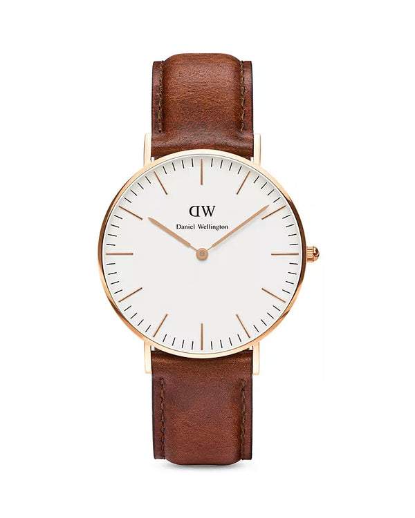 DANIEL WELLINGTON CLASSIC ST. MAWES WATCH M36RW40 - SIZE 36MM - Like New