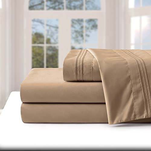 MANYSHOFU EXTRA DEEP POCKET QUEEN SHEET SETS HOTEL LUXURY 1800 THREAD COUNT - Brand New