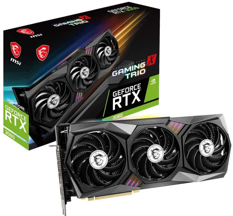 MSI GeForce RTX 3060 Gaming Z Trio 12G LHR Graphic Cards - Like New