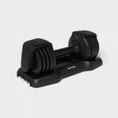 ALL IN MOTION ADJUSTABLE DUMBBELL 25LBS STEEL & PLASTIC, SINGLE PIECE - BLACK - Like New