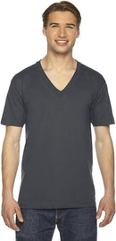 2456W American Apparel Unisex Fine Jersey Short-Sleeve V-Neck New