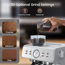 ELECTACTIC ESPRESSO MACHINE BUILT-IN GRINDER PROFESSIONAL 20 BAR CAPPUCCINO - Like New