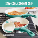 GreenLife 8 Piece Nonstick Cookware Set, Non-Toxic Ceramic Pots & Pans - Brand New