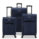 U.S. Traveler Anzio Softside Expandable Spinner Luggage 3-Piece Set - NAVY Like New