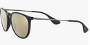 Ray-Ban Women's RB4171F-601/5A-57-18 AF Erika Sunglasses Black LENSES Gold - Like New