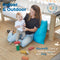 ECR4KIDS JUMBO FLOOR PILLOW, 16W X 16L - TURQUOISE - Like New