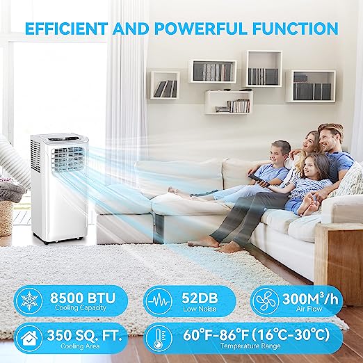 Doko World Portable Air Conditioners 8500 BTU Portable AC Uint - Scratch & Dent