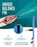 ZLX INFLATABLE STAND UP PADDLE BOARD 35” PREMIUM SUP BOARD BAG INCLUDED - WLG - Like New