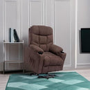 Living Room Power Lift Massage Recliner Chair Heated Ergonomic Lounge - Brown - Like New