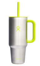 HYDRO FLASK 40 OZ ALL AROUND TUMBLER STRAW LID BOTANICAL BLISS AGAVE - LIME - Like New