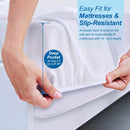 MOVSOU Mattress Protector Cover TWIN Cotton Terry - White - Like New