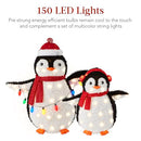Best Choice Products 2-Piece Lighted Penguin Family 3ft Pop-Up B0CJN1314J - Red - Like New
