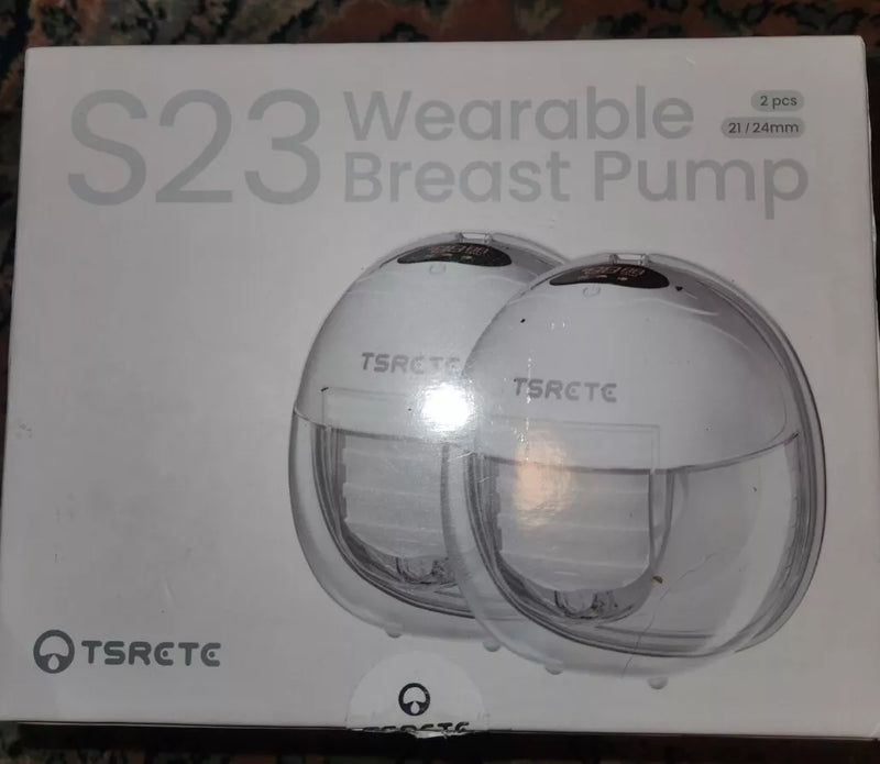 TSRETE Breast Pump S23 Double Wearable Breast Pump Portable - White Brand New