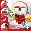 GVAKMM Popcorn Machine Hot Air Popcorn Maker Kit Gift Box Portable Home Popper - Like New