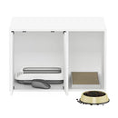 FURRINO FURINNO PELI LITTER BOX ENCLOSURE, SMALL, SOLID WHITE - WHITE - Like New