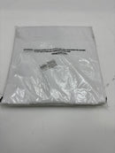 TIGER WOLF 3 BUTTON POLO SHIRT - SIZE: MEN L - WHITE/BLACK - Like New